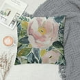 thumbnail image 2 of ONETECH Fashion Home Decoration Design Throw Pillow Case Green and Pink Watercolor Floral Square Custom Pillowcase Cushion Cover Double Sided Printed, 2 of 5
