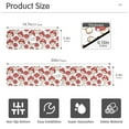 thumbnail image 3 of 2 Pack Red Cute Mushrooms Faucet Mat for Kitchen Sink 30'' Sink Splash Guard Mat Super Absorbent Fast Drying Drain Pad, 3 of 9