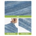 thumbnail image 4 of Blue Bar Stool Covers Set of 4, Vintage Modern Abstract Art Ombre Stretch Washable Bar Chair Covers with Backs, Removable Pub Counter Height Chair Cover for Kitchen Dining Room Cafe, 4 of 7
