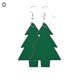 thumbnail image 1 of Farfi - 2 pares de pendientes con forma de árbol de Navidad para mujer, accesorio de joyería, diseño moderno, D, 1 of 5