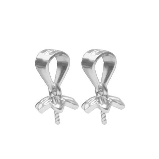 2 piezas de cierre de collar, collares, colgante, gancho de bloqueo, fabricación de joyas de plata, accesorio de conexión, pieza de repuesto Ropa, zapatos y accesorios Miscelánea Oro blanco Tipo 2 Sonducket AP016483-04