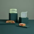 thumbnail image 1 of Lekue Reusable Silicone Food Storage Sandwich and Baguette Container Case Set, 1 of 5