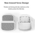 thumbnail image 5 of Two Step Stool – Non-Slip Toddler Step Stool for Bathroom Sink & Potty Training, Dual Height 9.5”, Safe & Sturdy for Kitchen, Bedroom & Classroom (Gray White), 5 of 9
