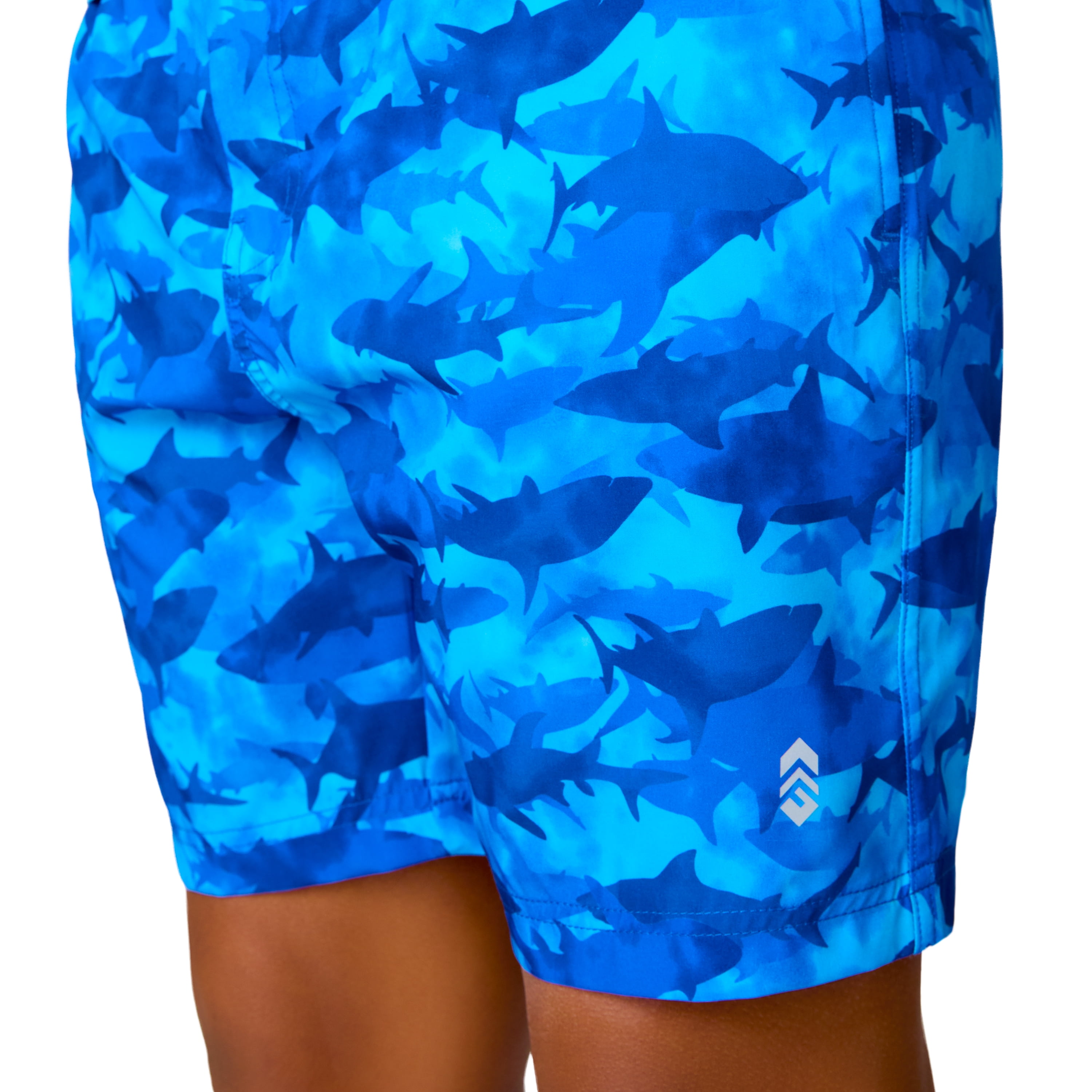 Free Country Boys' Swim Short Pool Shark Academy XS
