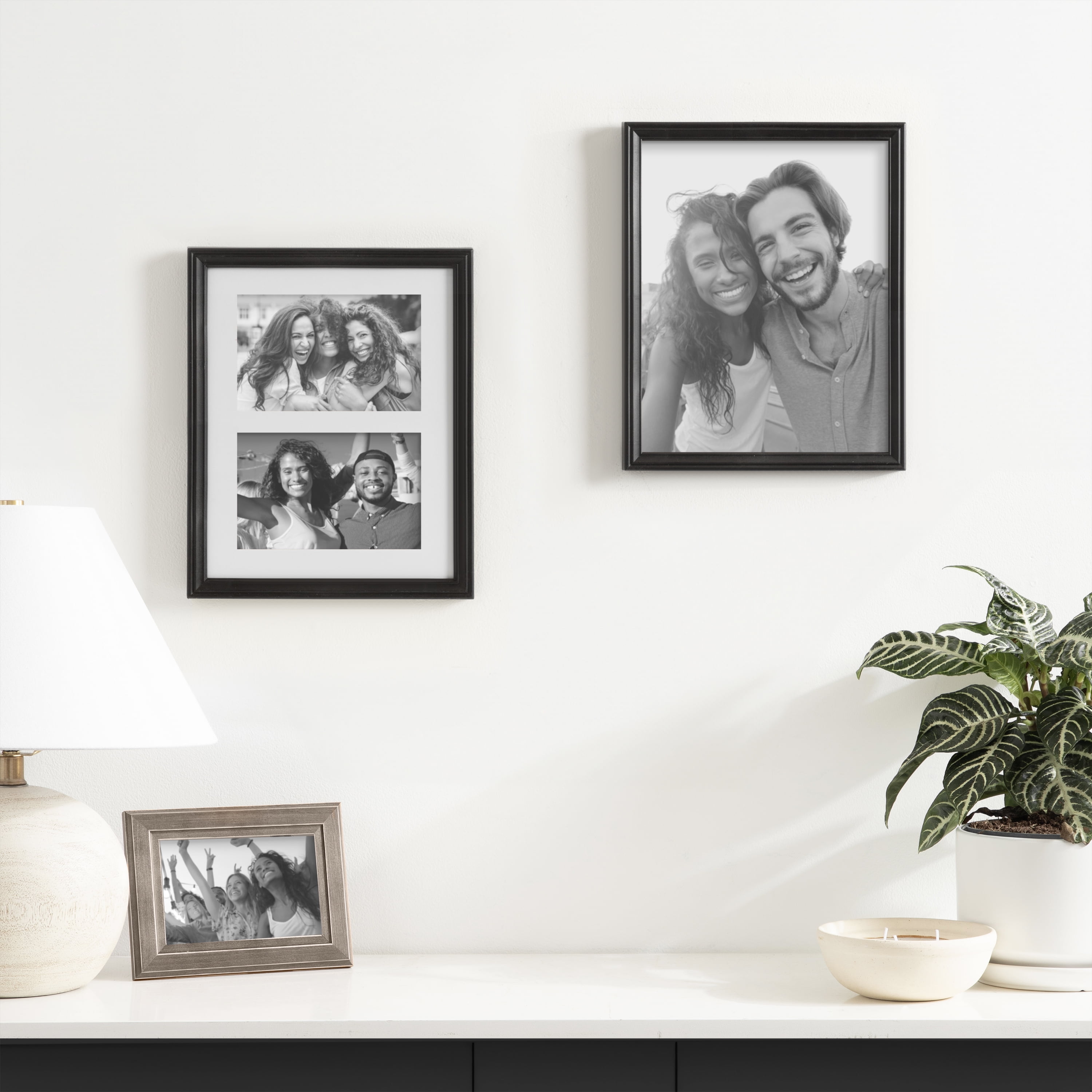 (2 pack) DesignOvation 8x10 Casual Black Decorative Tabletop Picture Frame