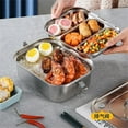 thumbnail image 5 of PASILI Leak Proof Design Stainless Lunch Box Stainless Steel Leak Proof Spacious Double Layer Household Cleaning Tools, 5 of 9