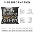 thumbnail image 5 of YINGXI Eat Sleep Game Repeat - Decorative Cozy Soft Throw Pillowcase Square Couch Cushion Cover for Home Decor Sofa Living Room Bed Car 20x20in, 5 of 5