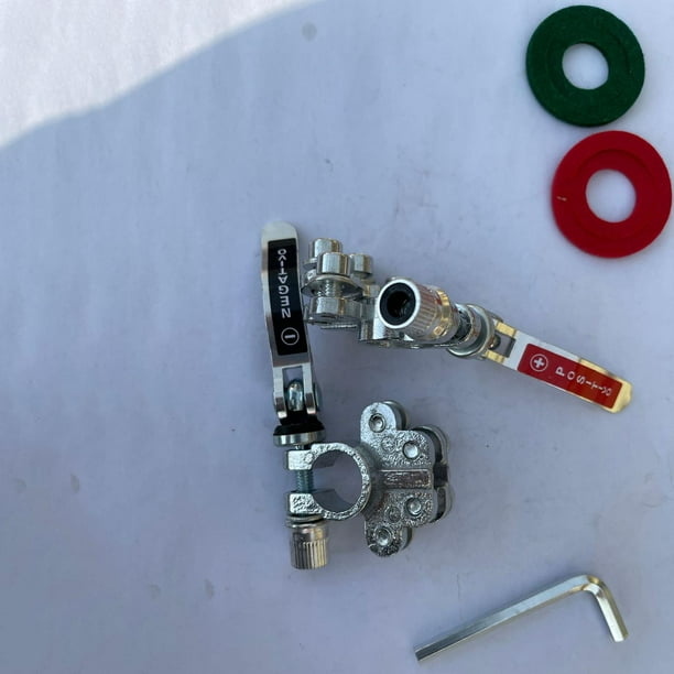Par De Terminales De Batería 12V/24V De Latón – Conectores De Poste Con Tuerca De Mariposa, Alta Corriente 300A, Compatible Con Coches, Camiones Y Motos