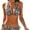 Zebra Stripe 1, variant on Women's Two Piece Set Zebra Print Drawstring Side Swimwear Halter Backless Bikini Swimsuit