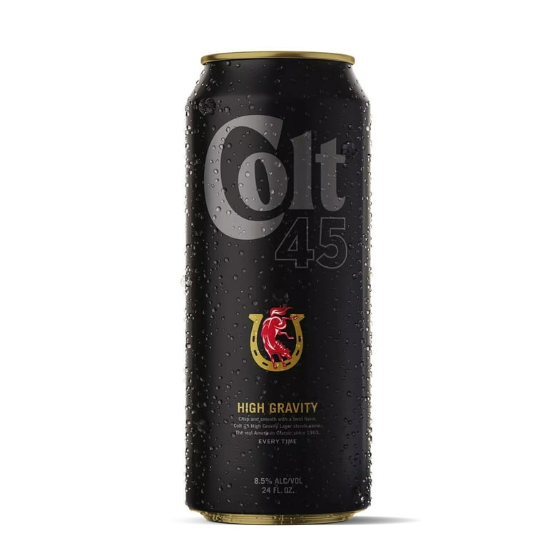 Colt 45 High Gravity Lager, Domestic Lager, 25 fl oz Can, 8.5% ABV