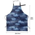 thumbnail image 2 of Kdxio Starry Sky Apron with Pockets Adjustable Kitchen Aprons for Men Women Waterproof Aprons for Cooking,Drawing,Crafting, Baking Household Cleaning, 2 of 5