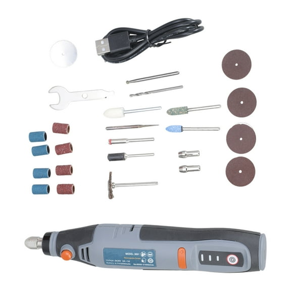 Cordless Rotary Tool Kits, 3-Speed and USB Charging with 22 Accessories, Multi-Purpose 3.7V Power Rotary Tool