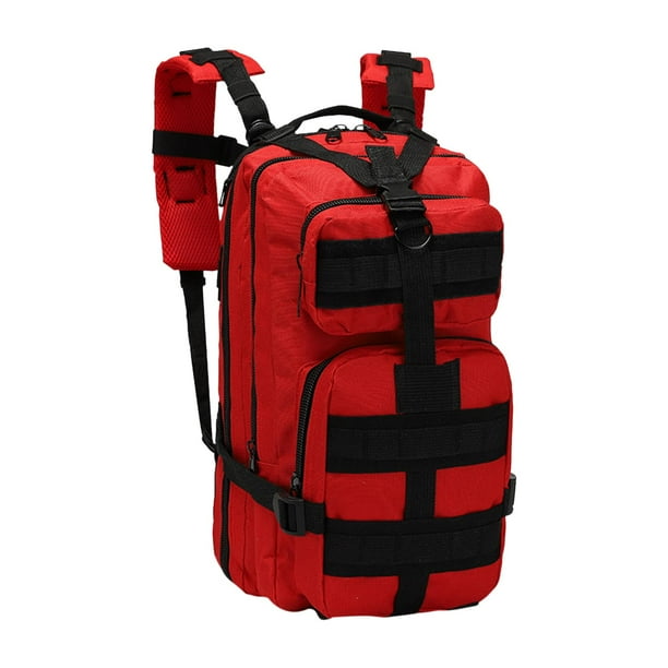 Mochila de senderismo portátil de 30 l para hombre, ideal para viajes y escuela. rojo