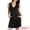 Black, variant on DARING DIVA Women's Sleeveless V Neck Casual Elegant Dress XS Black