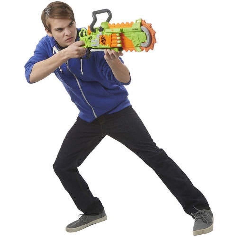 Nerf Zombie Strike Brainsaw Blaster with 8 Nerf Zombie Strike Darts