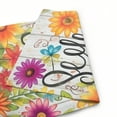 thumbnail image 6 of PHYHOO  Welcome Spring Summer Flowers Garden Flag Double Sided, Burlap Small Sunflower Daisy Flower Garden Yard House Flags Outside Outdoor Seasonal Porch Lawn Decoration White, 6 of 6
