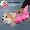 thumbnail image 2 of Chaleco salvavidas Dogcheer Cute Shark para nadar, color rosa, 2 of 6