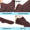 thumbnail image 3 of Lian LifeStyle Women's 1 Pair Adorable Knee High Natural Cotton Socks Size, and Ultra-Soft JMYP1025 6-9Coffee, 3 of 8