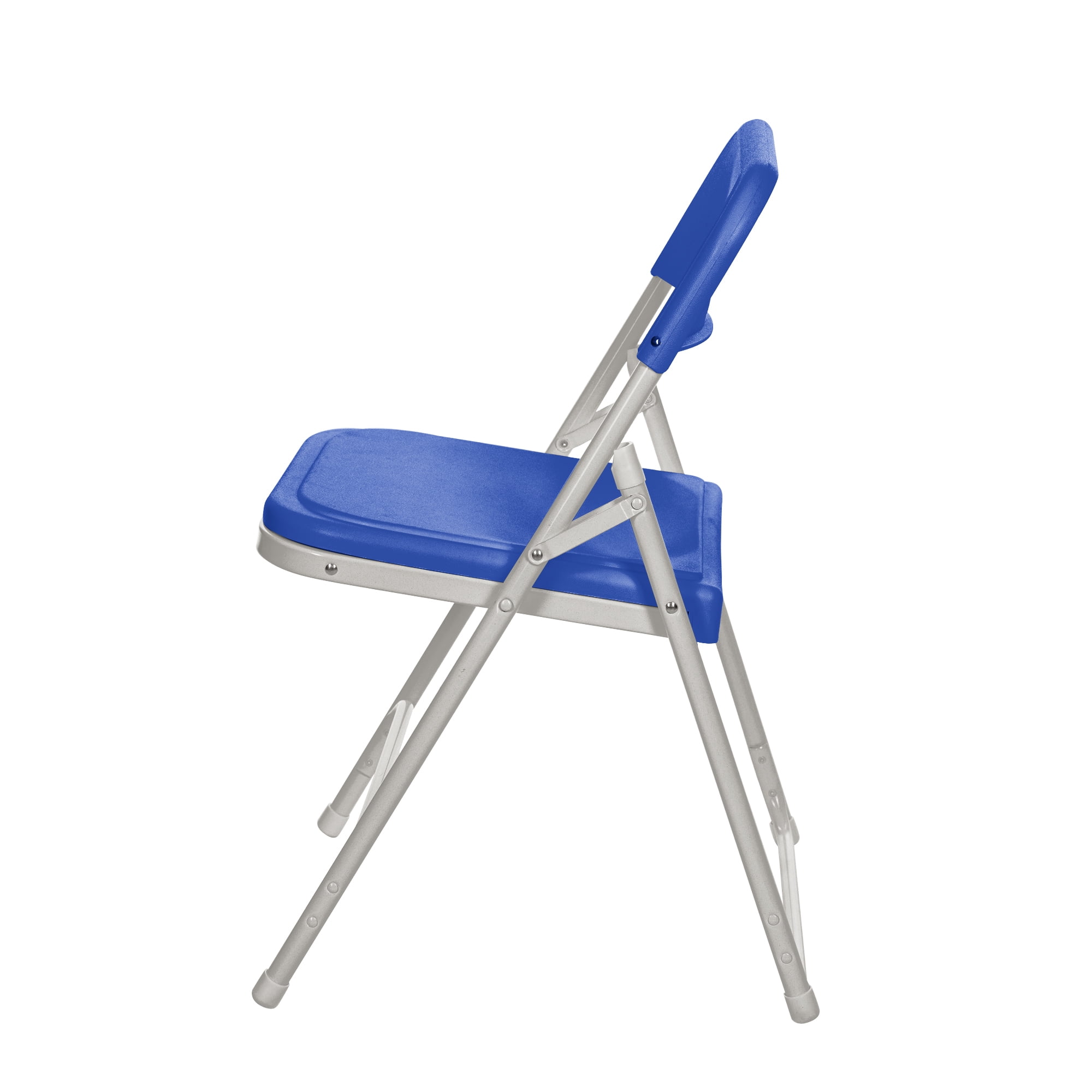 Hampden Furnishings Lucille Collection Ultra Light Folding Chair, Blue, Pack of 4