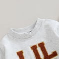 thumbnail image 4 of Okbabeha Toddler Baby Boy Crewneck Sweatshirt Long Sleeve Bubble Romper Sibling Matching Outfits Fall Winter Cute Clothes, 4 of 7