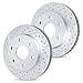 thumbnail image 3 of R1 Concepts Front Brake Rotor Kit |Brake Rotors| Brake Disc |Drilled and Slotted|fits 1986-1995 Toyota 4Runner, Pickup, 3 of 4
