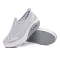 thumbnail image 5 of YOUYEDIAN Orthopedic Shoes for Women Arch Support Sneakers Lightweight Non Slip Slip on Walking Shoes Mesh Stretch Comfort 2026 New Foam Shoes (Light Gray), 5 of 7