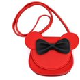 thumbnail image 2 of Bolso bandolera con lazo, bolso de hombro, bolso de mano, monedero bonito para niña con orejas de ratón de dibujos animados, rojo brillar Juguete, 2 of 5