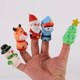 thumbnail image 4 of 5Pcs/Set Christmas Finger Puppets Silicone Elk Santa Claus Snowman Christmas Tree Character Toys Role-Playing Storytelling Learning Finger Puppet Toys, 4 of 7