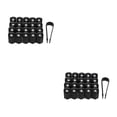 thumbnail image 4 of Sidaley Tapa de válvula de neumático de coche ABS de 20 piezas, repuesto de pieza de protección de vehículo Hexagonal Universal, accesorios Negro 2piezas, 4 of 6