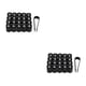 thumbnail image 3 of Riwesomey 20 piezas ABS tapa de válvula de neumático de coche portátil elegante de moda Universal Hexagonal protector de vehículo negro Negro 2piezas, 3 of 6