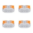 thumbnail image 4 of Lever Nut Wire Connectors, Universal 4 Way 8 Port Conductor 10Pcs Air Oxidation  Non Corrode Safe  For Circuit Inline For Wiring, 4 of 8