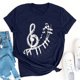thumbnail image 4 of Blusa Informal Elegante Para Mujer, Camisas Para Hombre, Regalos, Camiseta Con Estampado de Letras, Manga Corta Odeerbi  ODB165914, 4 of 7