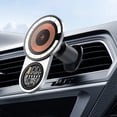 thumbnail image 4 of Donemore - Base de teléfono para coche con salida de viento de 15 W y hebilla magnética para camión, soporte universal fijo para navegación, compatible con smartphones., 4 of 8