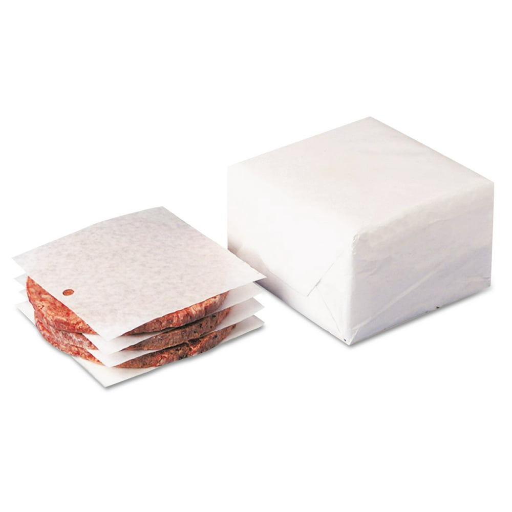 Dixie Dry Wax Laminated Patty Paper With Hole, White, 5 x 5 Walmart