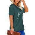 thumbnail image 3 of XCHQRTI Plus Size Dandelion Shirt Women's Oversized Graphic Tshirts Short Sleeve Loose Tee Tops, 3 of 9