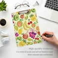 thumbnail image 5 of 12.5"x9" Fruit Painting Clipboards, Standard A4 Letter Size Nursing Clipboard with Low Profile Metal Clip Decorative Clip Board for Office Supplies,Gold, 5 of 7