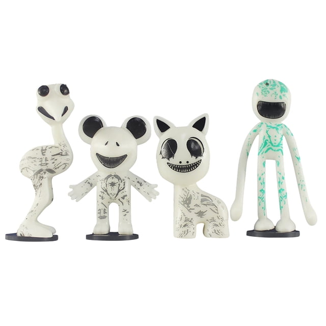 KEVCHE 4 Piezas Juego Zoonomaly Figura, Zoonomaly. Horror Juego Decoración de Escritorio Zookeeper Figura, Figura de Zoonomaly para Niños y Aficionados, Edad 3+