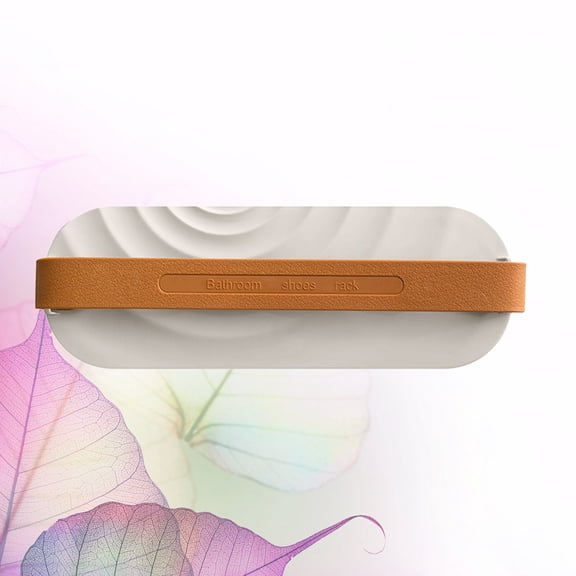 USHOBE White Wall Mounted Shoes Rack Bathroom Slippers Organizer Holder Space Saving