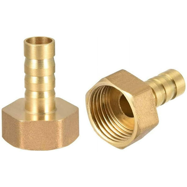 Herramientas de reparación del hogar 6 pieces Barbed Wire Fitting Solid Brass Connector, Male / Female Thread. Pond / Pool / Hose Hose Adapters, External Thread & Female Thread Zhivalor YQ-2573