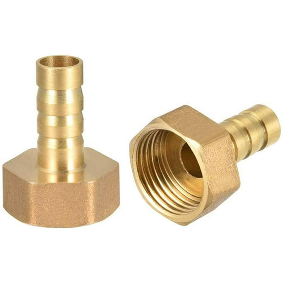 6 pieces Barbed Wire Fitting Solid Brass Connector, Male / Female Thread. Pond / Pool / Hose Hose Adapters, External Thread & Female Thread