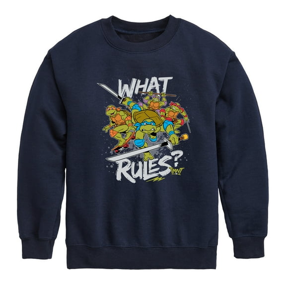 Teenage Mutant Ninja Turtles - What Rules - Toddler & Youth Crewneck Fleece Sweatshirt
