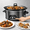 Black-6 QT, variant on Slow Cooker 6QT with Nonstick Removable Pot, Programmable Digital Crock Pot,3 Heat Settings & Auto Keep Warm, Dishwasher Safe Stoneware for Soups Stews