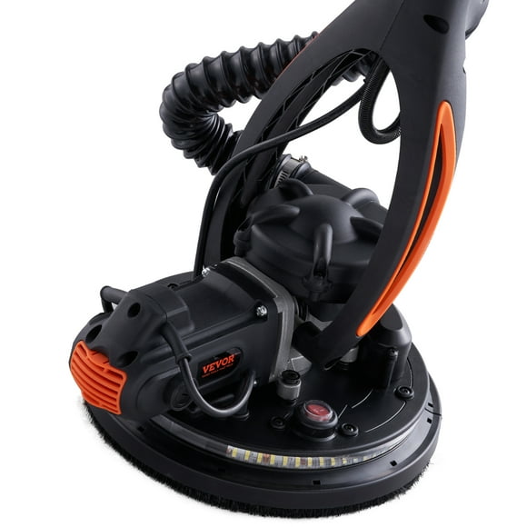 VEVOR Lijadora para Paneles de Yeso, Lijadora Electrica de 900 W con 12 Discos de Lijado, Lijadora de Pared de Velocidad Variable 800-1800 RPM con 3 Conductos de Succión, Lijadora de Techo Plegable