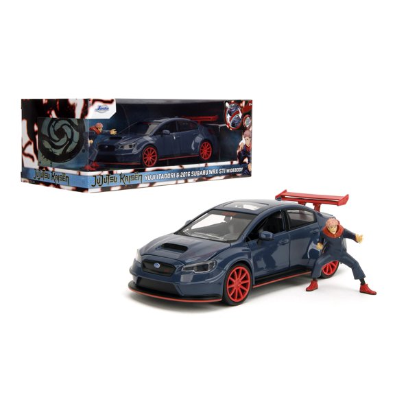 Auto de colección Die-Cast Jada Subaru WRX STI 2016 con figura