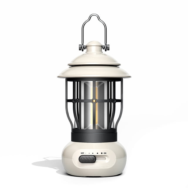 Lámpara de camping inalámbrica Luz de ambiente para camping Beige