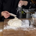 thumbnail image 4 of Raspador de masa, cuerno de pastelería, cortador de masa de plástico, raspador de masa de plástico y acero inoxidable para cocina, pastelería, tortitas, 4 of 5