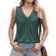thumbnail image 2 of Camiseta Sin Mangas Informal para Mujer, Color Verde Oscuro, Talla M, 2 of 10
