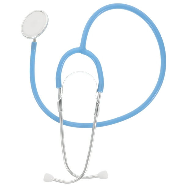 1 unidad de estetoscopio virtual para un solo jugador, juguete médico infantil, equipo médico de simulación, juguete de juego para niños (azul)
