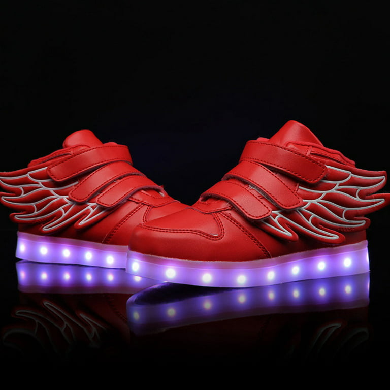 Children Led Shoes Boys Girls Lighted Sneakers USB Charger Glowing Shoes  Mesh Breathable Colorful Lighting Shoes Luminous Sole