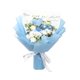 thumbnail image 4 of Ramo de flores de crochet, flor artificial de flores artificiales hechas a mano decoración del hogar tejido de amor para el aniversario Día de la Flores azules, 4 of 8